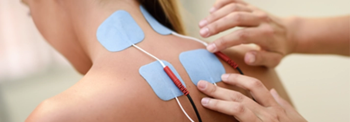 Electric Muscle Stimulation patient.