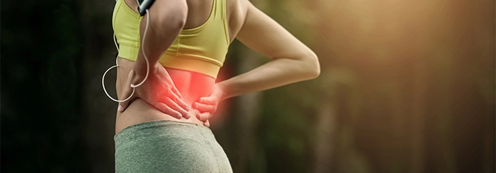 Runner with lower back pain.